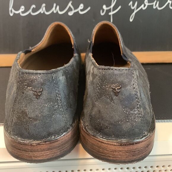 Trask NWOB/NWOT navy metallic star loafers size 8 - Picture 6 of 10